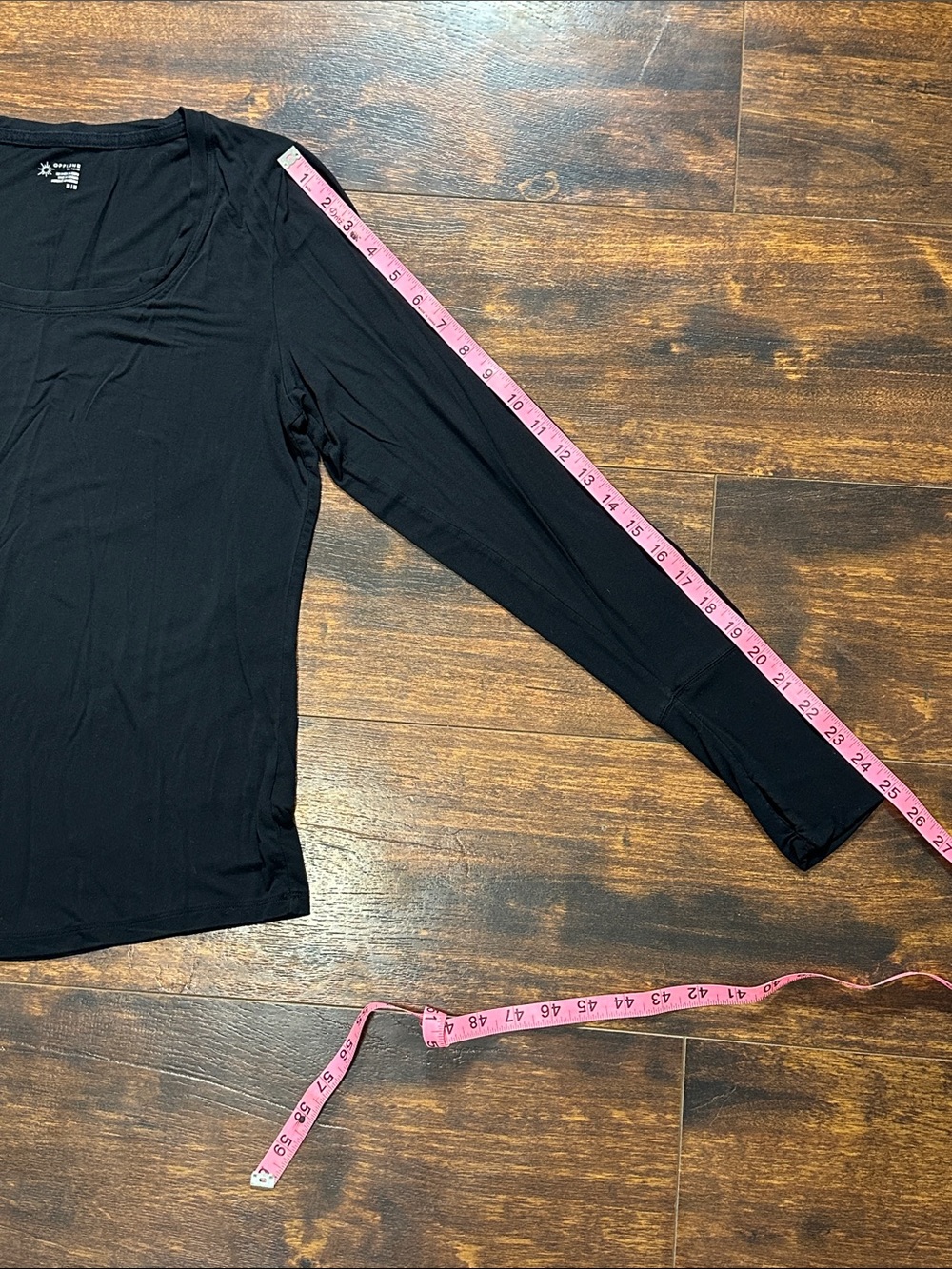 🖤 OFFLINE by Aerie Thumbhole Long Sleeve Top M scoop neck✨ - Picture 5 of 7